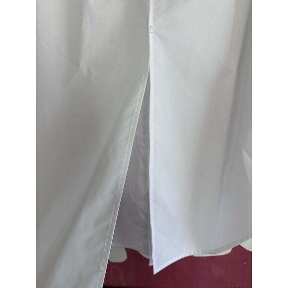 Brandon Maxwell Mira Split back button Down Shirt White Size 6 - Picture 5 of 6